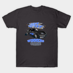 Drift Master Black Car design T-Shirt